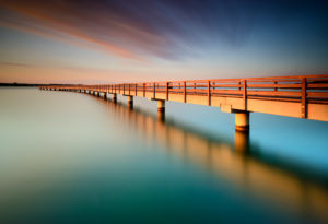 Germany, Saxony-Anhalt, Braunsbedra, Neumark, lake Geiseltalsee, Marina, pier at sunrise Germany, Saxony-Anhalt, Braunsbedra, Neumark, lake Geiseltalsee, Marina, pier at sunrise